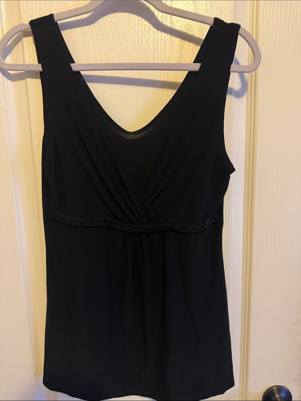 Black Women's V-Neck Tank Top - Classic Sleeveless Top